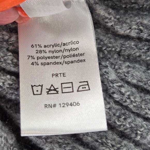 Venus EUC high slit sweater dress winter fall sexy tunic XS Heather grey - Picture 17 of 17